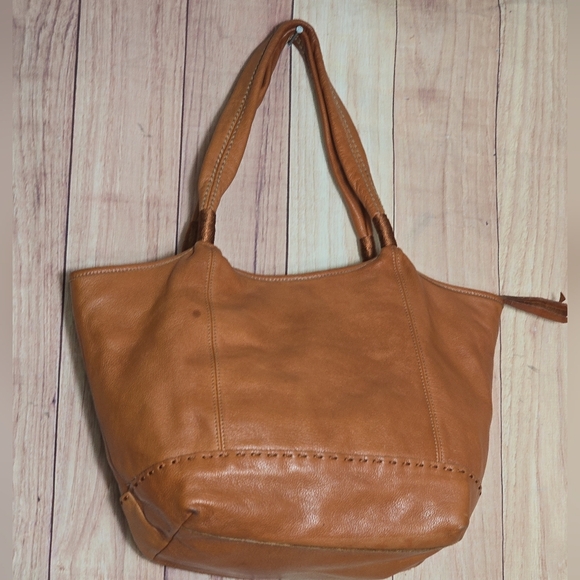 The Sak  Leather Hobo Style Shoulder Bag  Tote Bag Size 16x10" Large - Picture 4 of 12